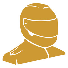 Gold Race Driver Icon