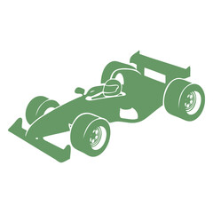 Naklejka premium Racing Car Silhouette