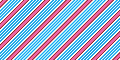 colorful striped background. Vibrant seamless pattern with bold diagonal stripes in pink, blue, red, and white. Perfect for backgrounds.