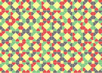 幾何学的なタイル模様 背景