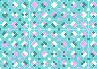 幾何学的なタイル模様 背景