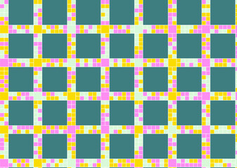 幾何学的なタイル模様 背景