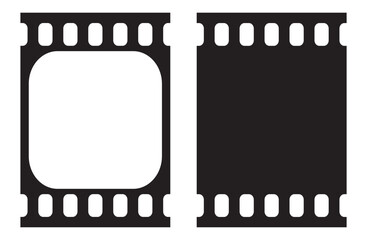 Filmstrip Frame Templates Design Vector Illustration