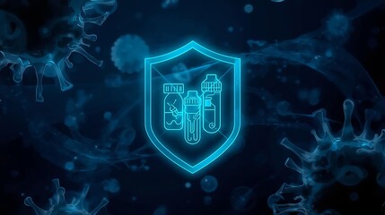 Digital Eco-Shield Clean Energy Symbol