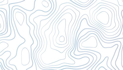 Minimal Blue Topographic Line Pattern Background