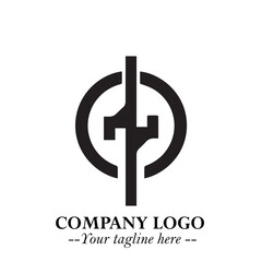 Sleek Electrical Logo Symbol on a Clean White Background for Modern Branding Design Elements Art