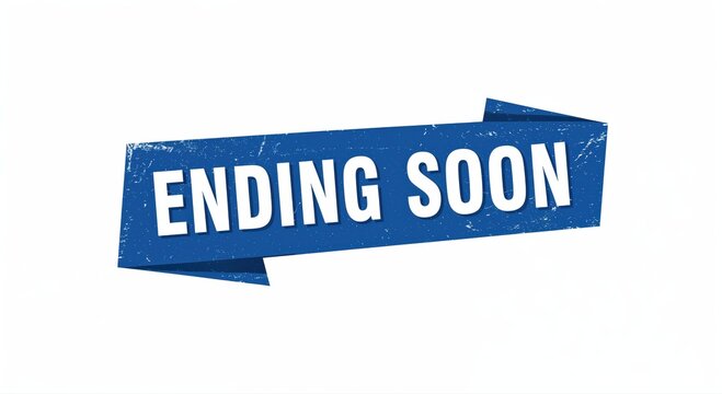 Ending Soon: A bold banner design alerts with the message Ending Soon, offering a glimpse into the closing of a time-sensitive event.