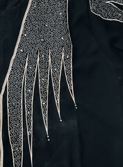 background and pattern of Turkish Dubai fabric in the form of lines and several motifs