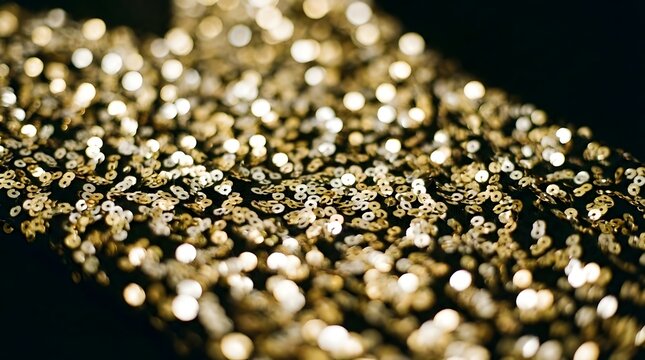 Golden Sequins Background
