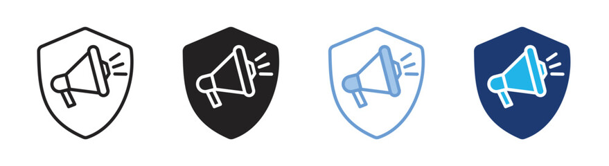 Security icon set multiple style collection