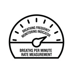 Track Your Health: Breathing Frequency Indicator for Precise Rate Measurement, Essential for Respiratory Monitoring and Overall Wellness Assessment