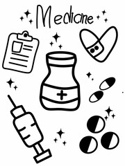 set of medical icons