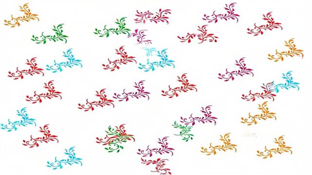 Christmas background with snowflakes pattern of blue and colorful stars decoration, seamless floral vector illustration