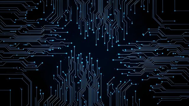 Abstract technology circuit board background design high tech system futuristic motherboard network