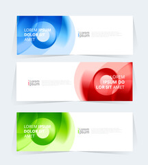 Geometric banner design with vector presentation template.