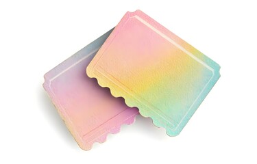 Pastel Rainbow Tickets