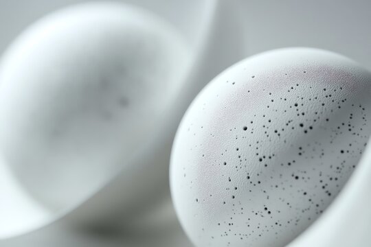 Matte spheres touching lightly, love, gentle symbolic bond