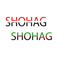 Creative Typography Design in colorful style