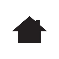 house silhouette vector icon on white background
