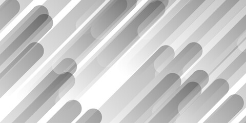 Abstract minimal white and grey glossy squares triangle, abstract tech corporation smooth web space surface digital banner design stripes concept for web, flyer.	