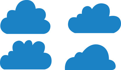 Obraz premium set of clouds