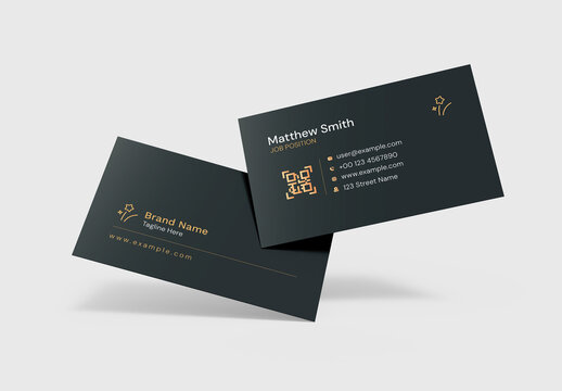 Modern Minimal Business Branding Card Template Elegant Vector Design