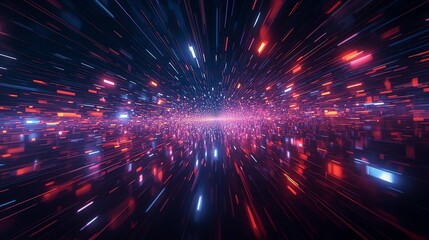 Futuristic Technology Data Stream Background