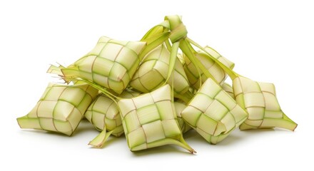 Ketupat is most popular food on Aidilfitri festival , Ai generate, Ai generative