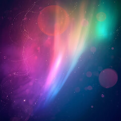 BOLD, COLORFUL LIGHT LEAKS feature an AURORA BOREALIS style and a lens flare overlay, showcasing rich, colorful orbs of light in 4K resolution.