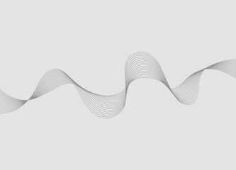 Abstract flowing lines forming a wave pattern on a neutral background suitable for graphic design elements and modern presentations or digital backdrops