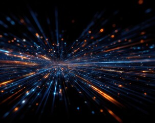 Abstract digital light streaks