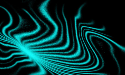 Abstract Teal Swirls on Black Background. Modern Art for Graphic Design, Presentation Backgrounds, and Creative Projects