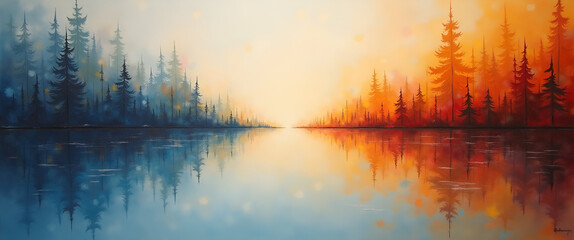 A contemporary painting reflecting critical compliance standards using a balanced composition, ensuring ample copy space to convey important messaging within corporate environments.