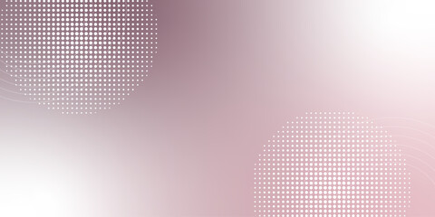 Abstract Modern gradient white and pink background with halftone dots pattern design. Vector illustration of abstract technology. Background with monochrome dotted texture. Polka dot pattern template.
