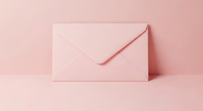 Minimalist pink notebook with pen elegant design flat lay