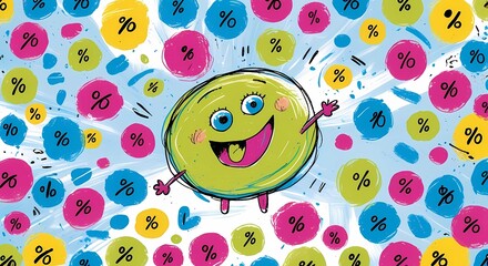 Sale discount promotion offer percentage symbol marketing retail business finance shopping special price deal