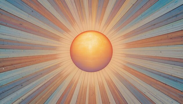 Gradient Sun Abstract Background – Summer-Inspired Vibrant Wallpaper Design - Powered by Adobe