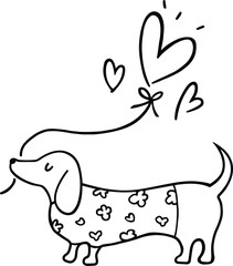 Heart Dachshund