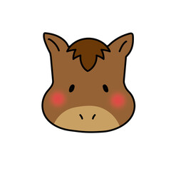 馬の顔