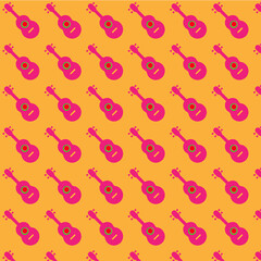seamless background with guitar