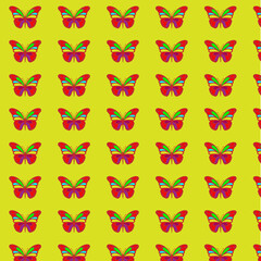 seamless pattern with butterflies