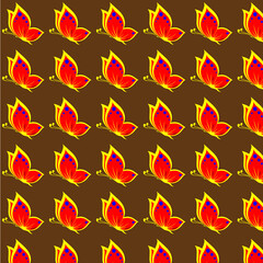 seamless pattern with butterflies