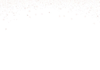 Abstract Taupe Pink Glitter Confetti on Transparent Background