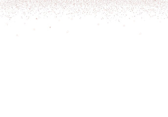 Abstract Taupe Pink Glitter Confetti on Transparent Background
