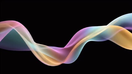 Abstract flowing ribbon - Powered by Adobe