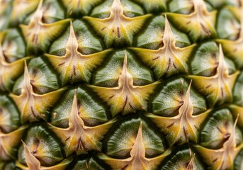 Fototapeta premium Geometric Macro Texture of Pineapple Skin