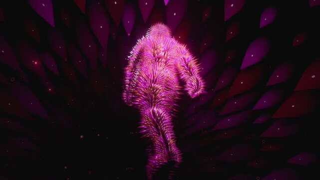 Neon Yeti Vj loop video