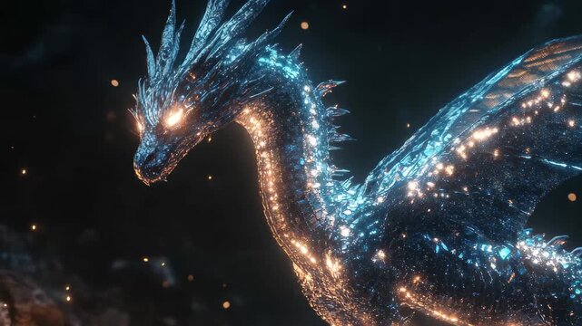 Beautiful calligraphy of an Islamic verse illuminated against a cosmic background