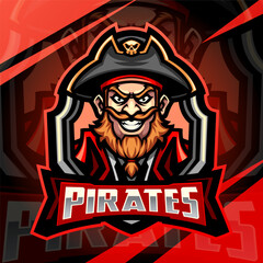 Pirates esport mascot logo design