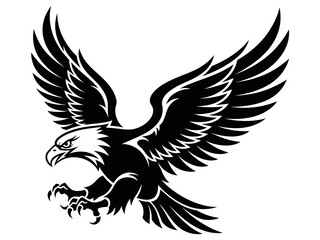 Tribal Eagle Ornament Vector Art for Tattoo and Apparel Design